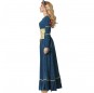 Costume da Fanciulla medievale blu per donna