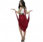 Costume da Egiziana Cappotto rosso per donna dorso