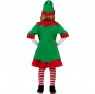 Costume da Elfa assistente Babbo Natale per bambina dorso
