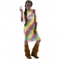 Travestimento Hippie Arcobaleno donna per divertirsi e fare festa
