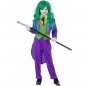 Vestito Joker Villain bambine per una festa ad Halloween