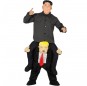 Travestimento adulto Kim Jong-un su Donald Trump a cavallucio per una serata in maschera 