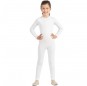 Costume da Body bianco spandex per bambina