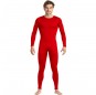 Costume da Body rosso spandex per uomo