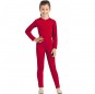 Costume da Body rosso spandex per bambina