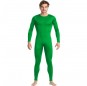 Costume da Body verde spandex per uomo