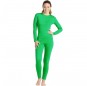 Costume da Body verde spandex per donna