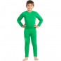 Costume da Body verde spandex per bambino