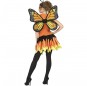 Costume da Farfalla arancione per donna dorso