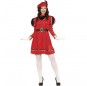 Costume da Paggetto reale di colore rosso per donna