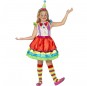 Costume da clown deluxe per bambina