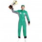 Costume da Pilota di Formula 1 verde per uomo