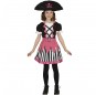 Costume da Pirata Teschio rosa per bambina