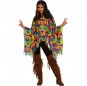 Costume da Hippie Poncho per donna