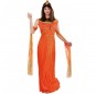 Travestimento Regina Egiziana arancione donna per divertirsi e fare festa