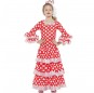 Costume da Flamenco rosso a pois bianchi per bambina