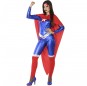 Travestimento Supereroina Capitan America donna per divertirsi e fare festa