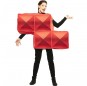Travestimento Tetris rosso adulti per una serata in maschera