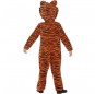 Costume da tigre arancione e nero per bambino dorso