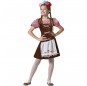 Costume da Tirolesa Oktoberfest Marrone per bambina