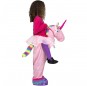 Travestimento Unicorno rosa bambino a cavallucio che più li piace 
