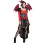 Costume Vampira Vittoriana con ali donna per una serata ad Halloween