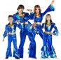Costumi Disco blu degli Abba per gruppi e famiglie