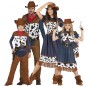 Costumi Cowboys con stampa di mucca per gruppi e famiglie