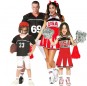 Costumi Giocatori di Rugby - Cheerleaders per gruppi e famiglie