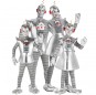 Costumi Robot d\'argento per gruppi e famiglie