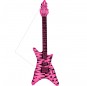 Chitarra elettrica gonfiabile rosa Rockstar per completare il costume
