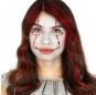 Gioielli adesivi per la faccia del clown malvagio per completare il costume di paura