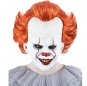 Maschera da clown IT con capelli per completare il costume di paura