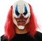 Maschera pagliaccio assetata di sangue per poter completare il tuo costume Halloween e Carnevale
