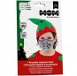 Mascherina Elfo Natale di protezione per adulti packaging