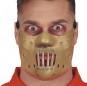 Mezza maschera in lattice Hannibal Lecter per completare il costume di paura