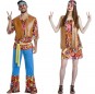 L\'originale e divertente coppia di Hippies Happy per travestirsi con il proprio compagno