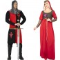 Costumi di coppia Medievali rossi