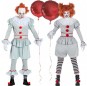 Travestimenti coppia Clown It Pennywise divertenti per travestirti con il tuo partner