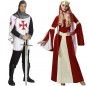 Costumi di coppia Re medievali deluxe