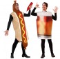 L\'originale e divertente coppia di Hot Dog e Pinta di Birra per travestirsi con il proprio compagno