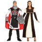 L\'originale e divertente coppia di Templare medievale e Principessa corte per travestirsi con il proprio compagno
