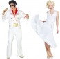 L\'originale e divertente coppia di Elvis Presley e Marilyn per travestirsi con il proprio compagno
