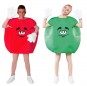 Travestimenti coppia Candy verde e rosso divertenti per travestirti con il tuo partner