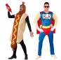 L\'originale e divertente coppia di Hot Dog e Supereroe della Birra per travestirsi con il proprio compagno