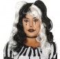 La più divertente Parrucca Arlecchino bianco e nero per feste in maschera