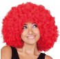 Parrucca afro rossa