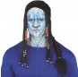 Parrucca da guerriero Avatar per completare il costume