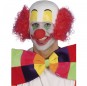 Parrucca rossa da clown con testa calva per completare il costume