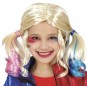 Parrucca Harley Quinn bambina per completare il costume